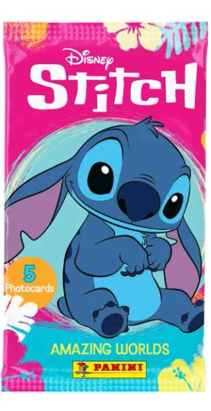 Fotokarty PANINI Disney Stitch: 1x Paczka/Saszetka z 5 Fotokartami