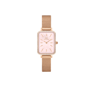 Daniel Wellington DW Watch Quadro Lumine Bezel Melrose Pink MOP 20x26mm Rose Gold