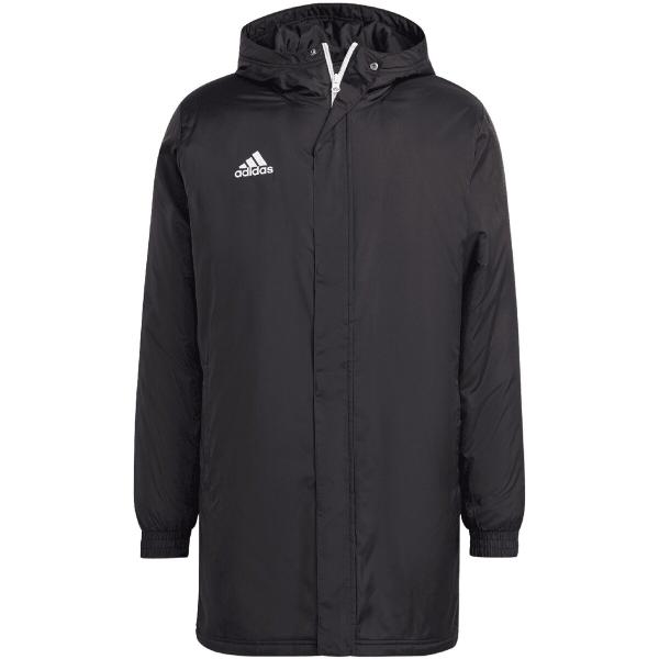 ADIDAS kurtka męska długa z kaputrem sportowa Entrada IB6076 czarna (XL)