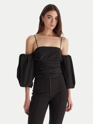 PINKO Bluzka Taffeta 105552 Y3LE Czarny Regular Fit