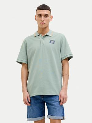 Jack & Jones Polo Hudson 12269238 Zielony Regular Fit