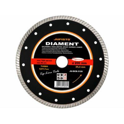 Tarcza diamentowa TURBO 200 x 1,8 x 25,4 mm Jufisto