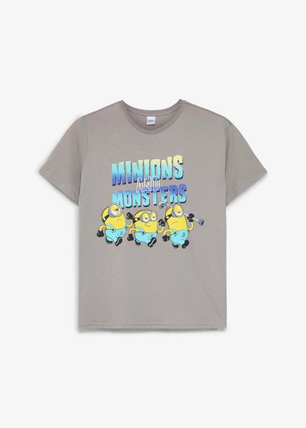 T-shirt z czystej bawełny z motywem Minionka