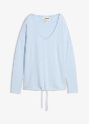 Bluza oversize z materiału w optyce dzianiny