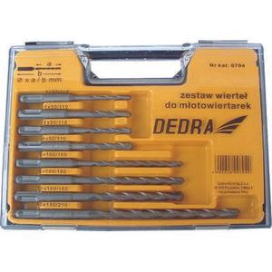 Zestaw wierteł do betonu 5/6/x110 2x8x110 6/8/10x160 10x210 SDS Plus DEDRA