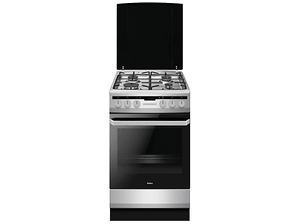 Kuchnia gazowo-elektryczna AMICA 58GE3.33HZPTA(XX) Pizza Srebrny