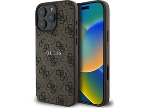 Etui GUESS Hardcase 4G Magsafe do iPhone 16 Pro Max 6,9 cala Brązowy