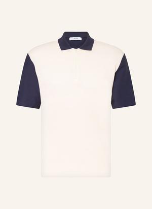 Palmes Koszulka Polo Textured Zip Polo blau