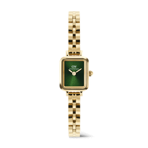 Daniel Wellington DW Watch Quadro Mini Arch 3-link Emerald Sunray Gold 15.4X18.2mm