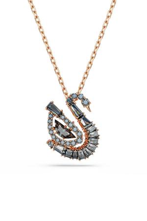 Swarovski naszyjnik z zawieszką damski pozłacany z cyrkonią