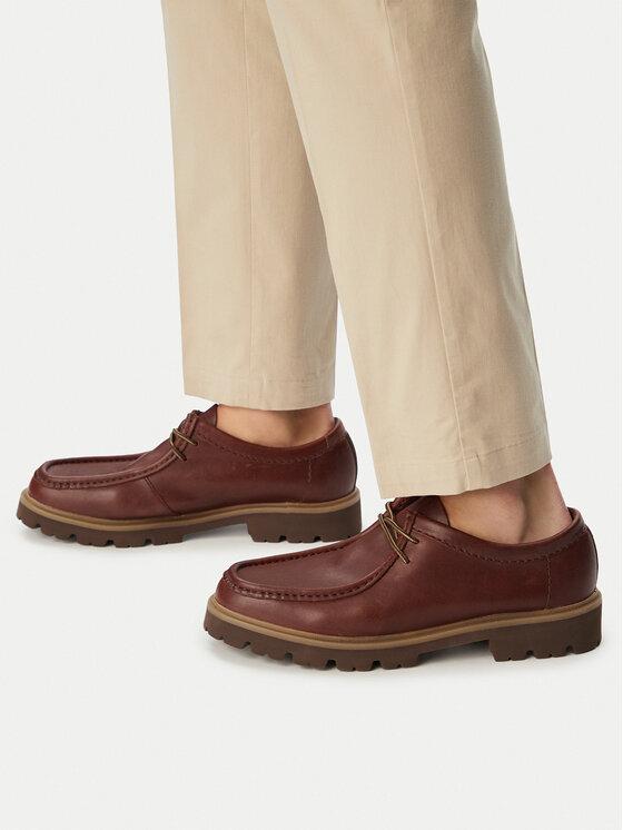Clarks Półbuty Cleyhill Seam 26186417 Brązowy