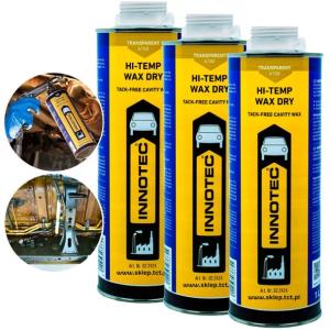 Suchy wosk bezbarwny INNOTEC Hi-Temp Wax Dry do konserwacji 1 L- 3 sztuki