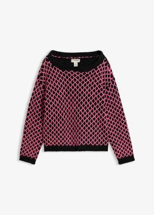 Sweter boxy z długą nicią