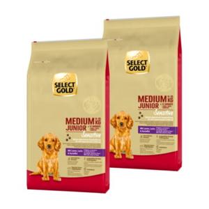 SELECT GOLD Sensitive Medium Junior Jagnięcina z łososiem i ziemniakami 2x12 kg