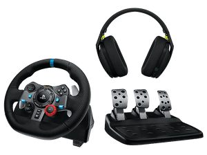 Kierownica LOGITECH G29 Driving Force PS5/PS4/PC + słuchawki G435