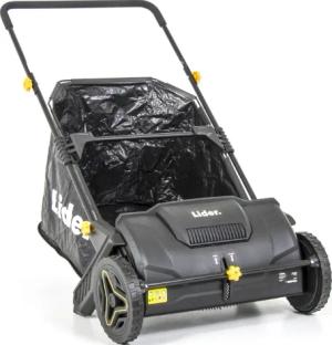 ZBIERACZ ZAMIATARKA RĘCZNA DO LIŚCI TRAWY KOSTKI CHODNIKA 53cm KOSZ 100L