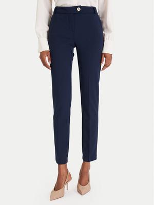Rinascimento Chinosy CFC0126226003 Granatowy Slim Fit