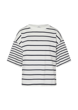T-shirt z bawełnianego dżerseju o luźnym kroju