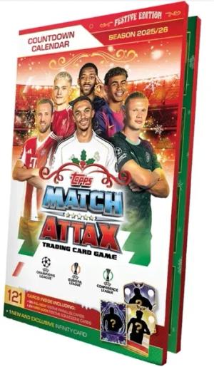 KALENDARZ ADWENTOWY MATCH ATTAX 2026 TOPPS KARTY PIŁKARSKIE