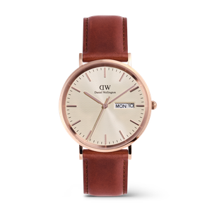 Daniel Wellington DW Watch Classic Day Display St Mawes Rose Gold Champagne 40mm