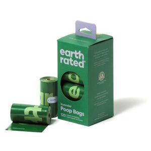 Earth Rated woreczki na odchody o zapachu lawendy na 8 rolkach uzupełniających, 120 szt.