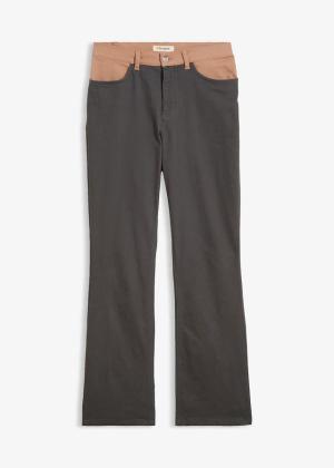 Spodnie bootcut z elastycznej mieszanki bawełny
