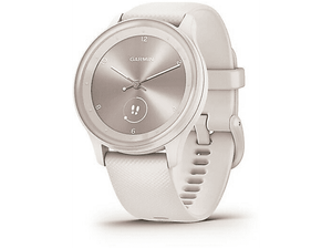 PRODUKT PO EKSPOZYCJI - Zegarek sportowy GARMIN Vívomove Sport Jasnokremowa koperta i silikonowy pasek z brzoskwiniowozłotymi akcentami 010-02566-01