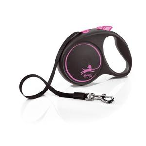 Flexi Black Design Taśma różowy L, 5 m, 50 kg