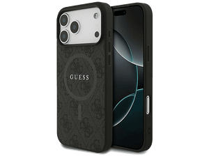 Etui GUESS 4G Ring Classic Logo MagSafe do iPhone 17 Pro Max Czarny