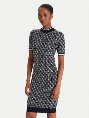 Guess Sukienka dzianinowa W3YK39 Z37K0 Granatowy Regular Fit