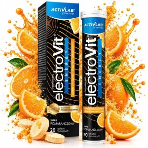 ELEKTROLITY Activlab ElectroVit Energy 20tab mus orange NAWODNIENIE MIĘŚNIE