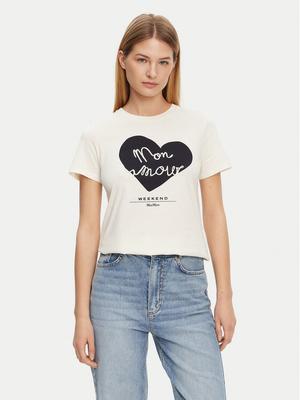 Weekend Max Mara T-Shirt Vello 2515971051 Écru Regular Fit