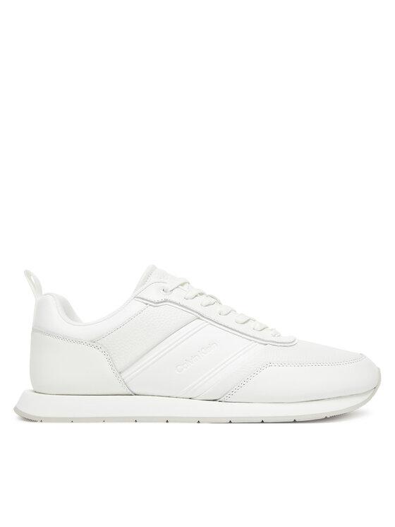 Calvin Klein Sneakersy Low Prof Runn Laceup Tape HM0HM01897 Biały