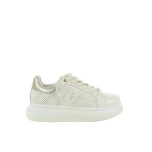 Damskie sneakersy skórzane beżowe z perforacją GOE TT2N4005