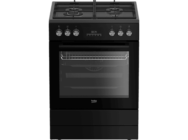Kuchnia gazowo-elektryczna BEKO b300 FBMA62331TBDSN 72L AeroPerfect Pieczenie 3D AirFry Grill WOK Wydajne palniki 60cm