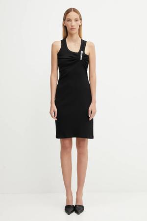 Coperni sukienka bawełniana Washing Clip Rib Dress