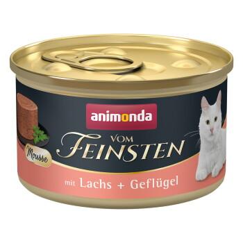 animonda vom Feinsten mokra karma dla dorosłych kotów Łosoś i drób 12x85 g