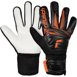 Reusch Rękawice bramkarskie Attrakt Starter Solid czarno-pomarańczowe (7)