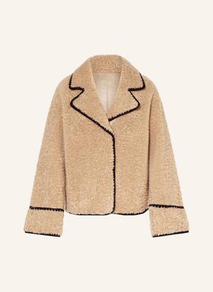 Mrs & Hugs Kurtka Pluszowa beige