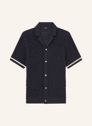 Reiss Koszulka Z Dzianiny Bilsby Slim Fit blau