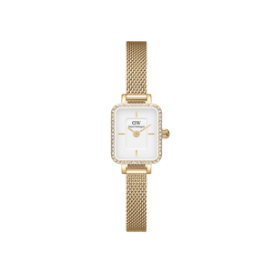 Daniel Wellington DW Watch Quadro Mini Lumine Bezel Gold 15.4x18.2mm