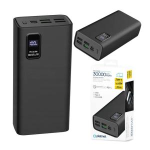 POWERBANK 30000MAH 22,5W PD QC 3.0 USB-C LED POWER BANK MOCNY PODRÓŻNY