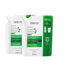 Vichy Dercos DS Refill Zestaw Szamponów Przeciwłupieżowych 2 x 390 Ml