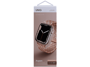 Pasek UNIQ Aspen do Apple Watch 40/38/41mm Braided DE Różowy ASPDECPNK