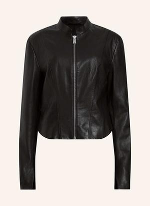 Allsaints Kurtka Skórzana Sadler schwarz
