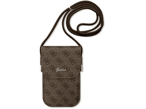Torba GUESS 4G Metal Script Logo na smartfona Brązowy GUOWBP4SNSW