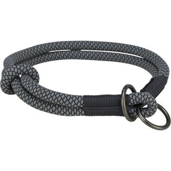 Trixie Obroża zaciskowa Soft Rope czarny L–XL