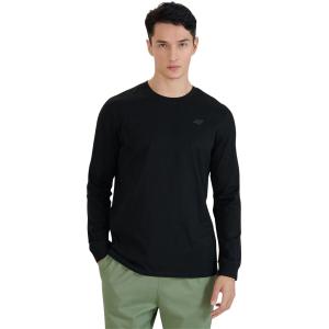 4F koszulka z długim rękawem męska longsleeve 4FWMM00TLONM432 czarna (M)
