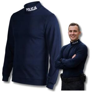 Półgolf Policyjny Męski Bawełna Granatowy Golf Policja Regulaminowy XL