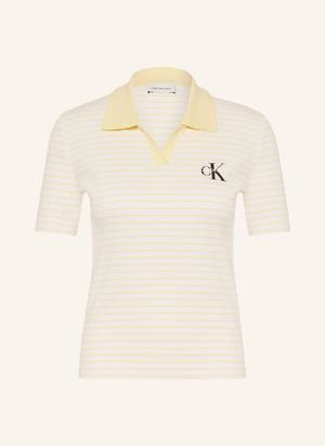 Calvin Klein Jeans Koszulka Polo Z Dżerseju gelb